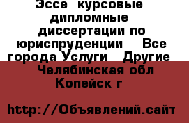 Эссе, курсовые, дипломные, диссертации по юриспруденции! - Все города Услуги » Другие   . Челябинская обл.,Копейск г.